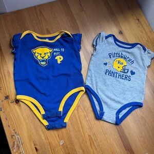 Pitt panthers shirts with snaps bundle size 18 months